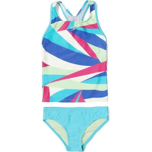 Speedo Girls Swimsuit Two Piece Tankini Thick StrapBlue Atoll