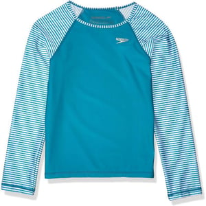 Speedo Girls Uv Swim Shirt Long Sleeve RashguardCapri Breeze