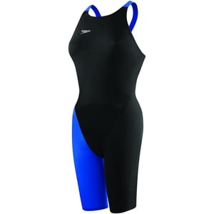 Speedo LZR Racer Elite 2 Womens Closed Back Suit BlackBlackSapphire