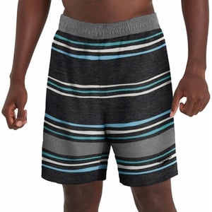 Speedo Mens Hydro Volley Swim Shorts BittersweetGray Stripe