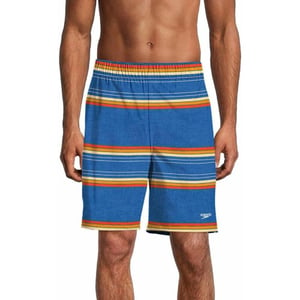 Speedo Mens Hydro Volley Swim Shorts BittersweetSpeedo Blue Stripe