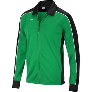 Speedo Mens Jacket Full Zip Collard Streamline Team Warm UpBlackGreen