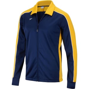 Speedo Mens Jacket Full Zip Collard Streamline Team Warm UpNavyGold