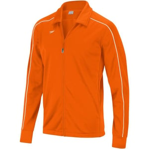 Speedo Mens Jacket Full Zip Collard Streamline Team Warm UpSpeedo Orange