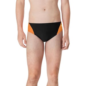 Speedo Mens Standard Swimsuit Brief Eco Prolt Solid AdultSplice Team Orange