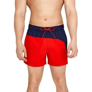 Speedo Mens Swim Trunk Short Length Redondo SolidBlock High Risk Red