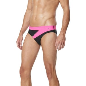 Speedo Mens Swimsuit Brief Endurance Lite Turnz PrintedDiscontinuedElectric Pink