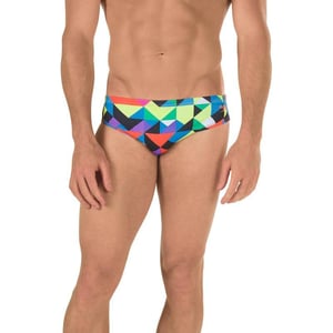 Speedo Mens Swimsuit Brief Endurance Lite Turnz PrintedDiscontinuedGeo Dreamin