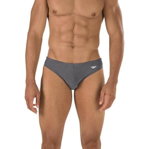 Speedo Mens Swimsuit Brief PowerFlex Eco SolarHeather Grey