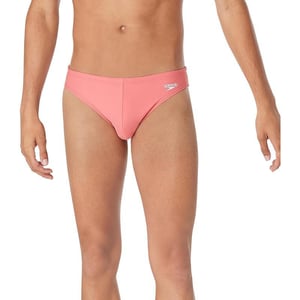 Speedo Mens Swimsuit Brief PowerFlex Eco SolarSun Kissed Coral