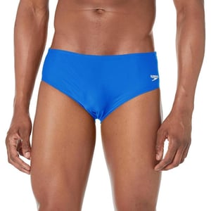 Speedo Mens Swimsuit Brief Powerflex Eco Solid AdultNew Sapphire