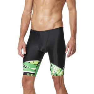 Speedo Mens Swimsuit Jammer Prolt Shattered PalmSpeedo Green