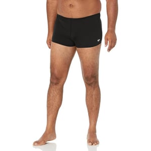 Speedo Mens Swimsuit Square Leg Endurance SolidSpeedo Black