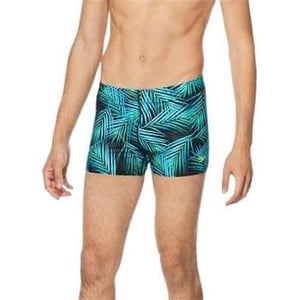 Speedo Mens Swimsuit Square Leg PrintedPuzzle Ceramic