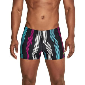 Speedo Mens Swimsuit Square Leg PrintedSea Ridge Porcelain