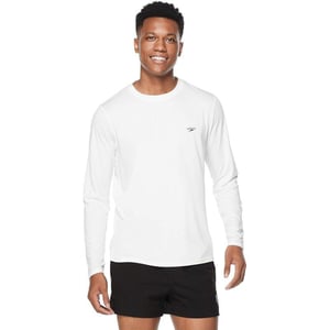 Speedo Mens Uv Swim Shirt Graphic Long Sleeve TeeIsland Bright White