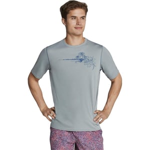 Speedo Mens Uv Swim Shirt Graphic Short Sleeve TeeMonument