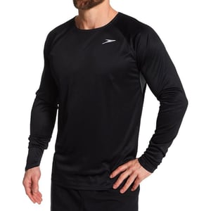 Speedo Mens Uv Swim Shirt Long Sleeve Fitness RashguardAnthracite