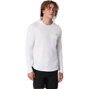 Speedo Mens Uv Swim Shirt Long Sleeve Fitness RashguardHooded White