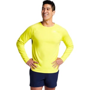 Speedo Mens Uv Swim Shirt Long Sleeve Fitness RashguardLemon Drizzle