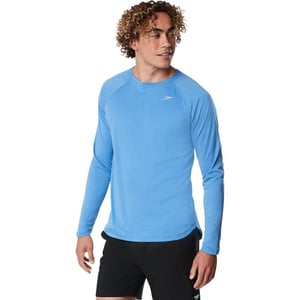 Speedo Mens Uv Swim Shirt Long Sleeve Fitness RashguardTurkish Heather