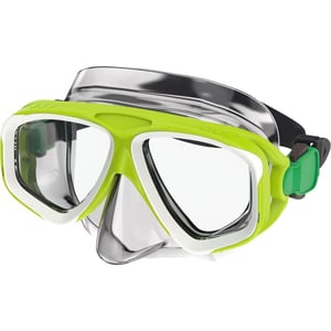 Speedo UnisexAdult Adventure Swim MaskLime GreenClear