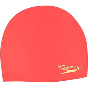 Speedo UnisexAdult Swim Cap Silicone Elastomeric  Manufacturer DiscontinuedCoral