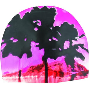 Speedo UnisexAdult Swim Cap Silicone Elastomeric  Manufacturer DiscontinuedPhotoscenic Pink