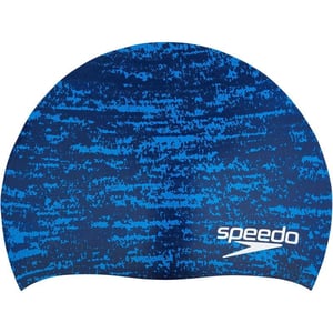 Speedo UnisexAdult Swim Cap Silicone Elastomeric  Manufacturer DiscontinuedRemix Starry Blue