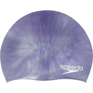 Speedo UnisexAdult Swim Cap Silicone Elastomeric  Manufacturer DiscontinuedTieDye Gravity