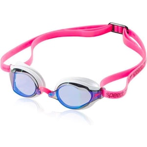 Speedo UnisexAdult Swim Goggles Speed Socket 20WhitePink Mirrored