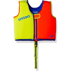 Speedo UnisexChild Swim Flotation Classic Life Vest Begin to Swim UPF 50LimeOrange