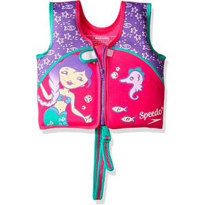 Speedo UnisexChild Swim Flotation Classic Life Vest Begin to Swim UPF 50Purple Printed