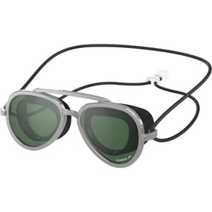 Speedo UnisexChild Swim Goggles Sunny G Ages 38Mariner SilverEmeraldSilver