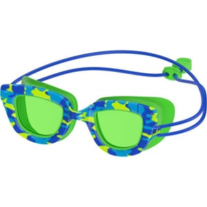 Speedo UnisexChild Swim Goggles Sunny G Ages 38Speedo Blue CamoJello Green