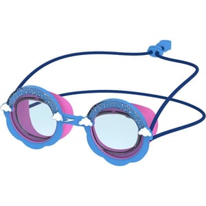 Speedo UnisexChild Swim Goggles Sunny G Ages 38Tranquil BlueFlamingo Pink