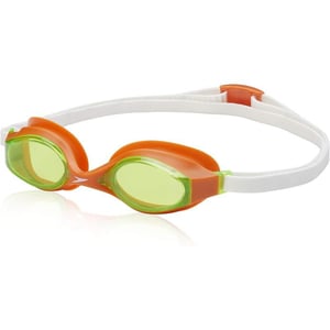 Speedo UnisexChild Swim Goggles Super Flyer Ages 3  8Speedo OrangeLime