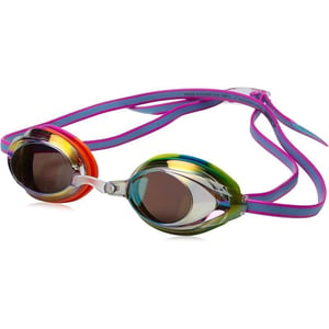 Speedo UnisexChild Swim Goggles Vanquisher 20 JuniorMirrored Rainbow Brights