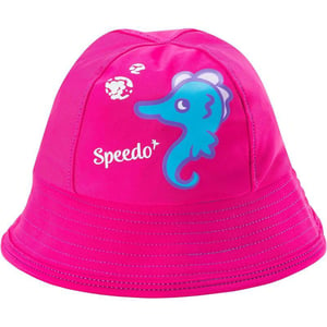 Speedo UnisexChild Uv Bucket Hat Begin to Swim UPF 50Berry