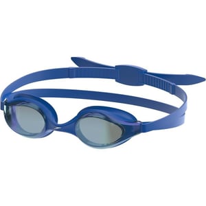 Speedo Unisexchild Swim Goggles Junior Hyper Flyer Ages 614Tlat Aero Blue SteelIrismirror