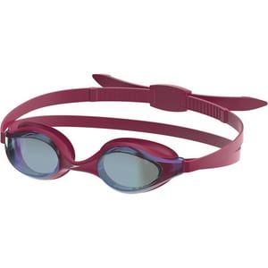 Speedo Unisexchild Swim Goggles Junior Hyper Flyer Ages 614Tlat Dark Maroon SteelCrimsonm