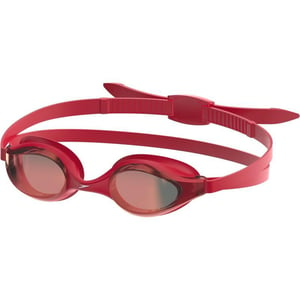 Speedo Unisexchild Swim Goggles Junior Hyper Flyer Ages 614Tlat Scarlet SteelCrimsonmirror