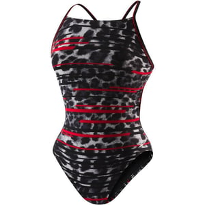 Speedo Womens Flow Control Cross Back Endurance one Piece SwimsuitGot You Speedo Red