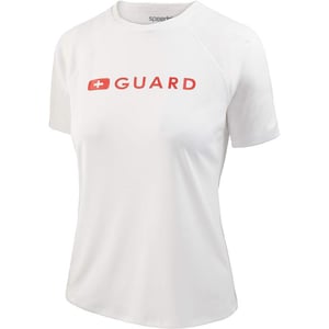 Speedo Womens Guard Uv Swim Shirt Short Sleeve RashguardBright White