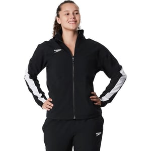 Speedo Womens Jacket Full Zip Tech Team Warm UpEdge Speedo Black Jacket