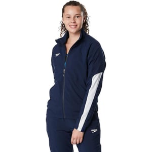 Speedo Womens Jacket Full Zip Tech Team Warm UpEdge Speedo Navy Jacket