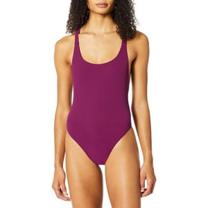 Speedo Womens Sarina Onepiece Swimsuit White MediumSwimsuit One Piece Sarina  Manufacturer Discontinued Syrah