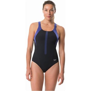 Speedo Womens Siren Fitmesh SwimsuitStarry Blue