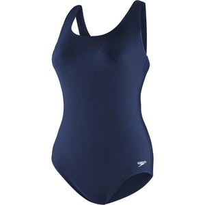 Speedo Womens Swimsuit One Piece Endurance Ultraback Solid Contemporary CutSpeedo Navy