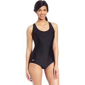 Speedo Womens Swimsuit One Piece Powerflex Ultraback SolidSpeedo Black